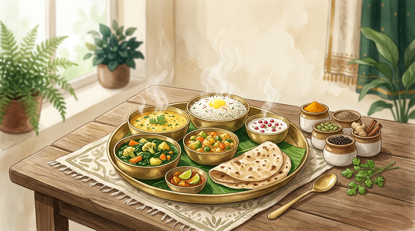 Wholesome food and spices — Ahar Vidhi, mindful eating for digestion and clarity
