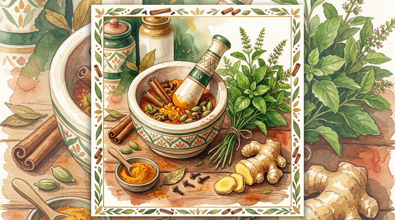Spices and herbs — kitchen pharmacy